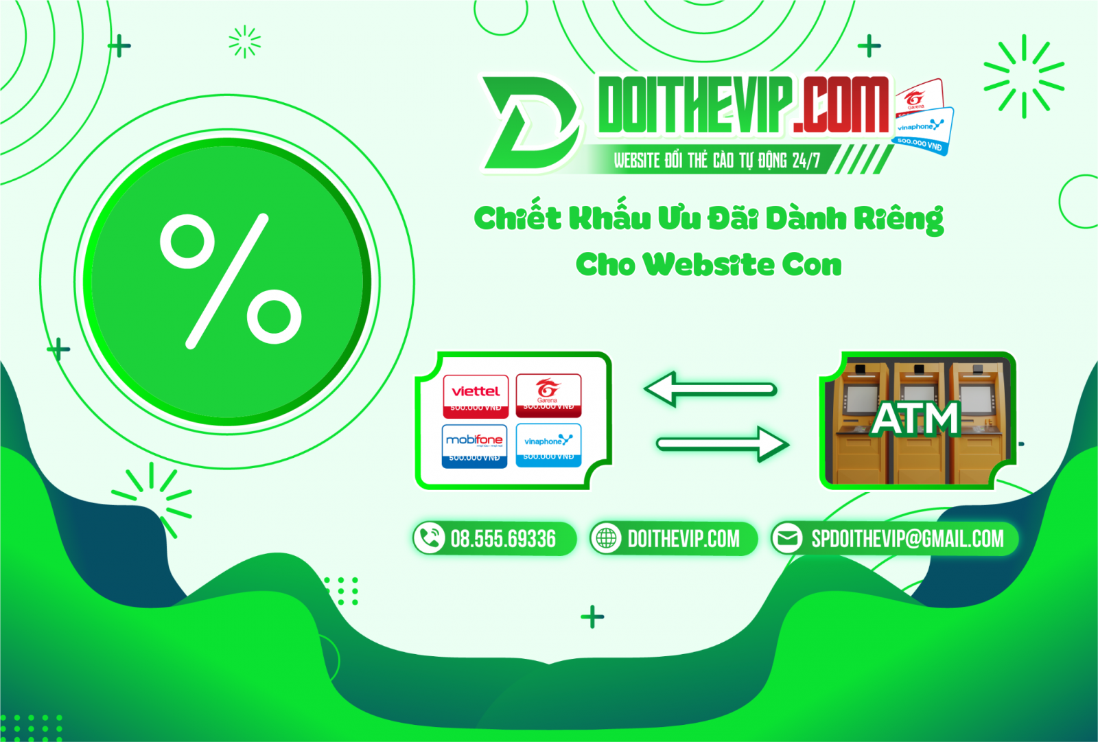 Chiết Khấu Ưu Đãi Dành Riêng Cho Website Con